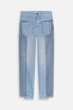 Jean Relaxed En Coton Biologique - Bleu - Femme