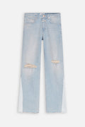 Jean Slim En Coton Biologique - Bleu Clair - Femme