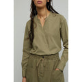 Chemise Closed Blanche - Ombre Verte - Femme