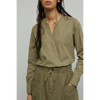 Chemise Closed Blanche - Ombre Verte - Femme