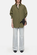 Camisa Espalda Abierta - Industrial Green - Mujer