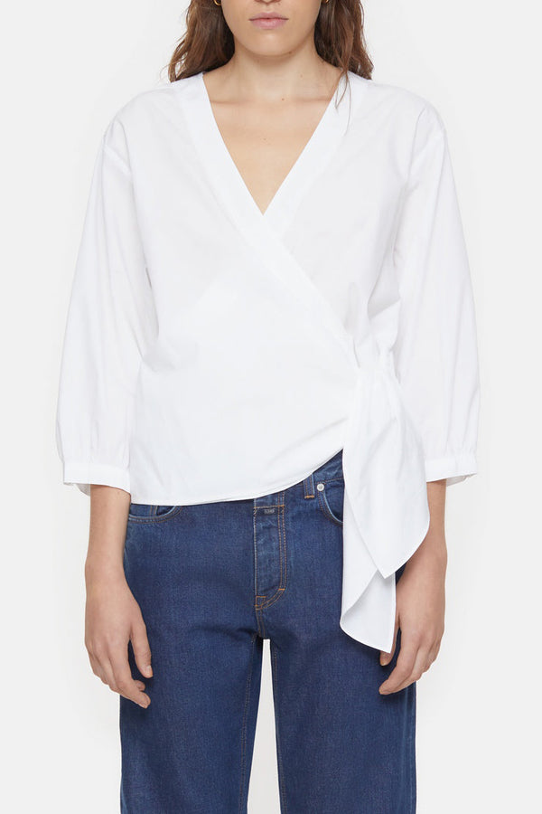 Haut Enveloppé - White - Femme