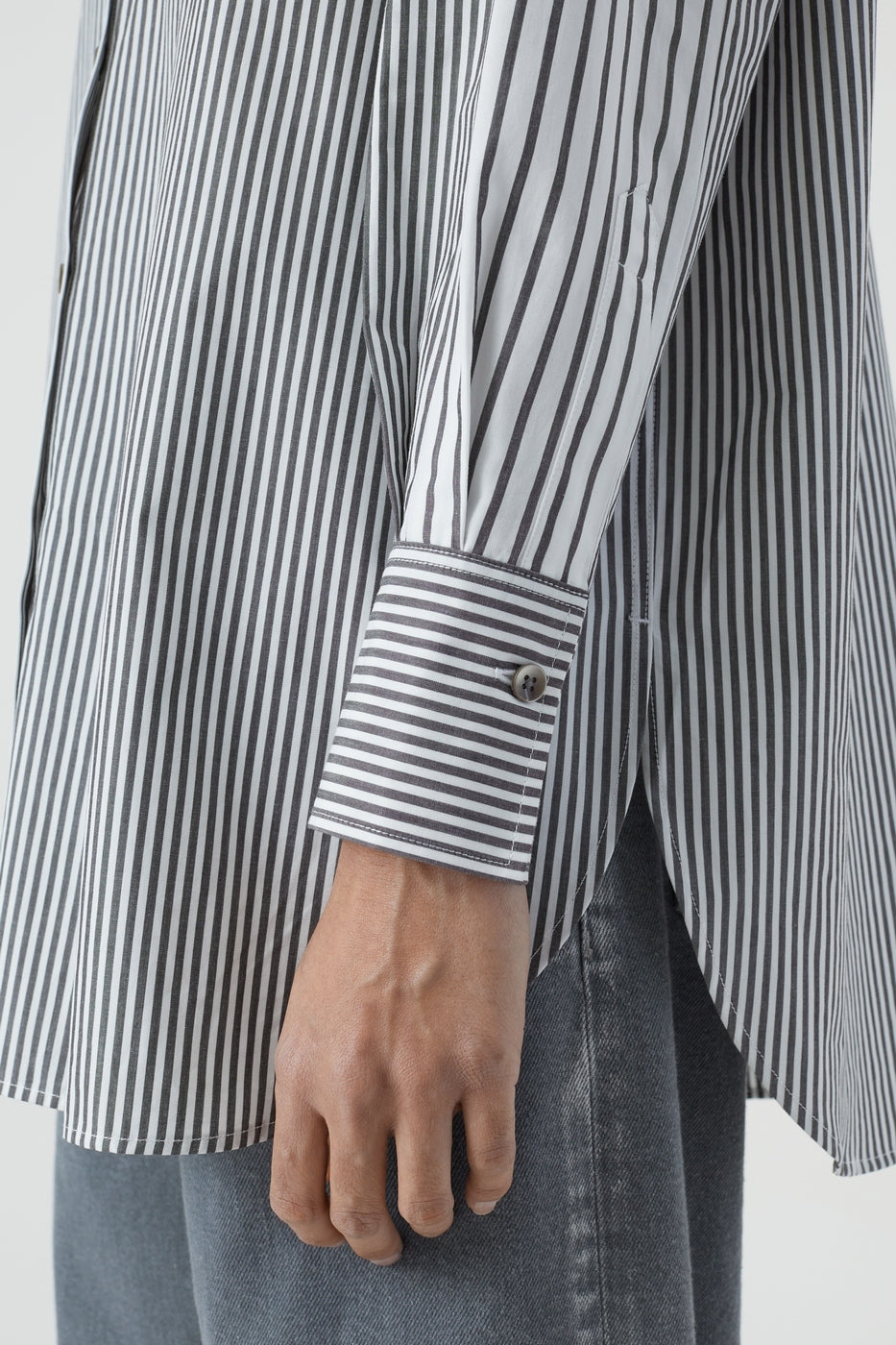 Chemise À Manche Longues Avec Poches Poitrine - Charcoal - Femme