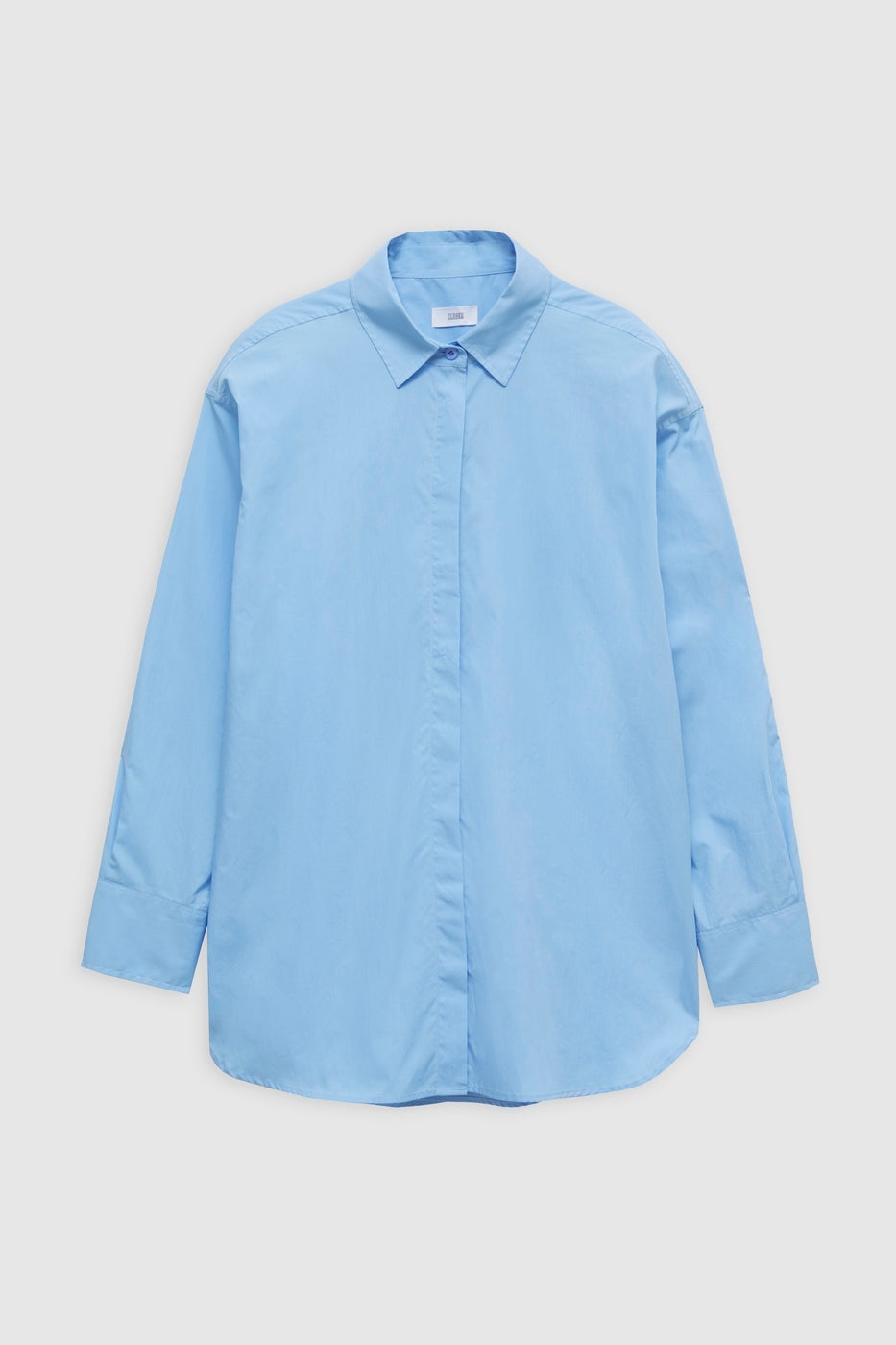 Camisa con Detalle de Costura - Sky Blue - Mujer