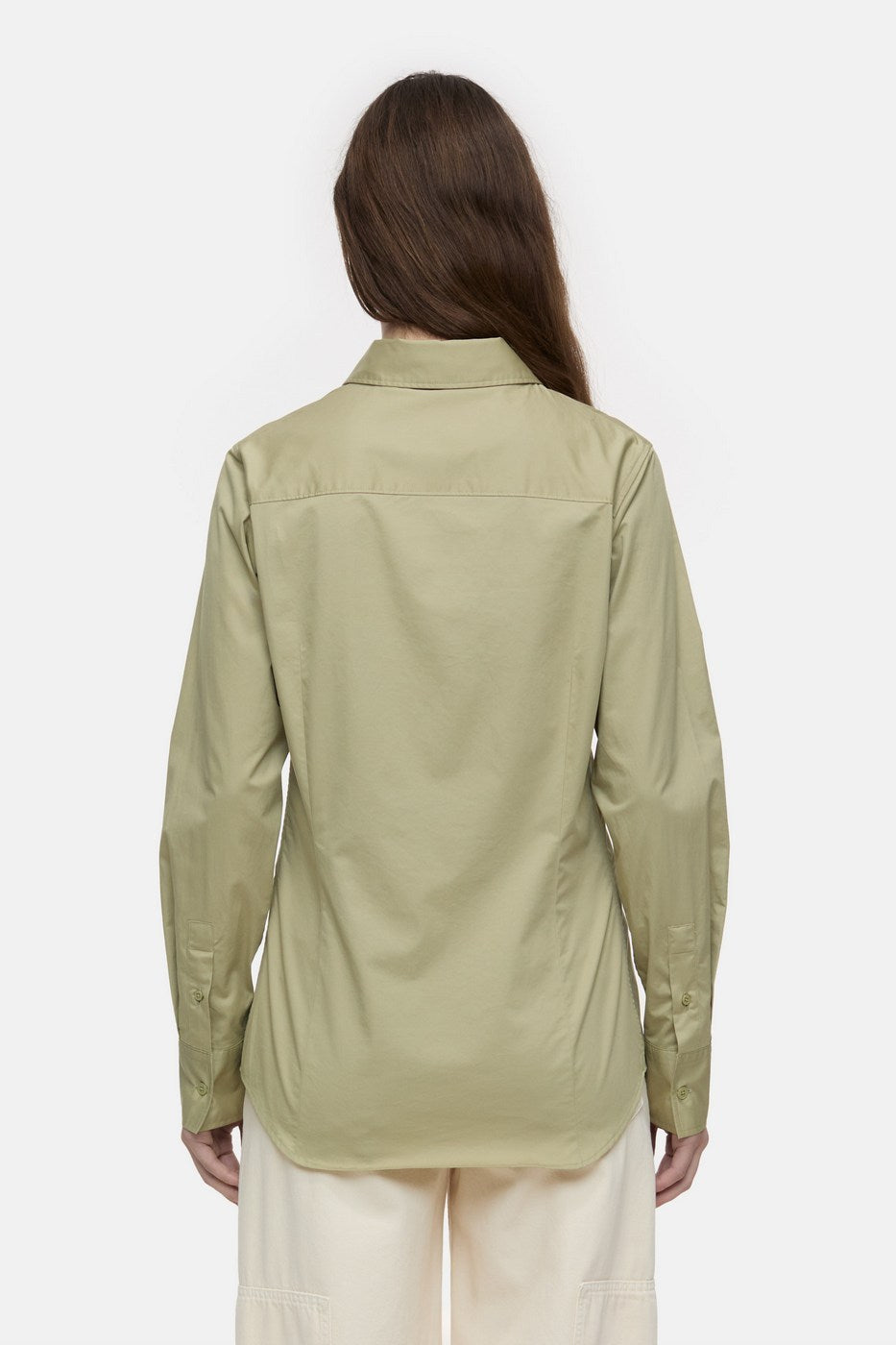 Camisa Entallada - Sage Tea - Mujer
