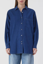 Camisa Básica - Dark Blue - Mujer