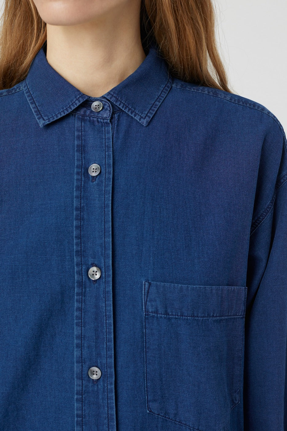 Camisa Básica - Dark Blue - Mujer