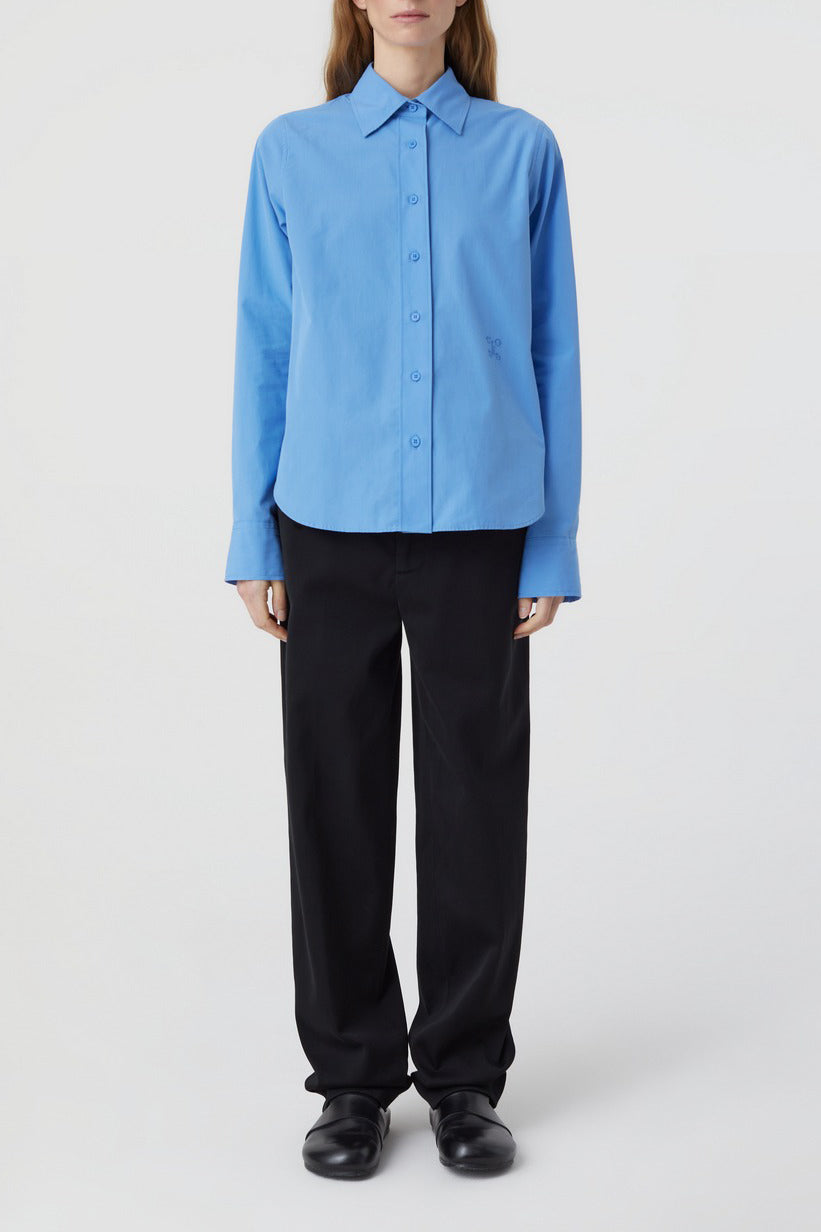 Chemise À Coupe Droite - Chambray Blue - Femme