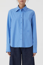 Chemise À Coupe Droite - Chambray Blue - Femme