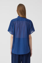 Chemise À Fermeture - Indigo Blue - Femme