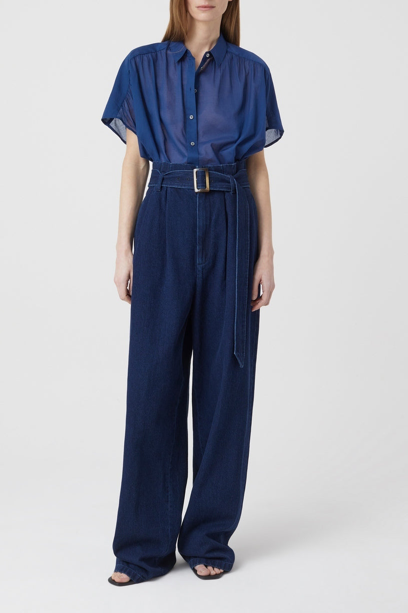 Chemise À Fermeture - Indigo Blue - Femme