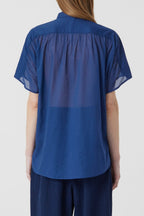 Chemise À Fermeture - Indigo Blue - Femme