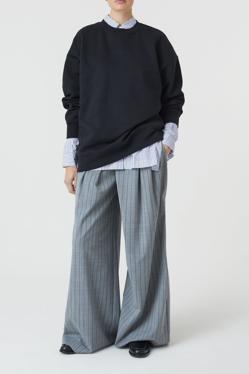 T-Shirts Oversize Crew - Green Weed - Femme