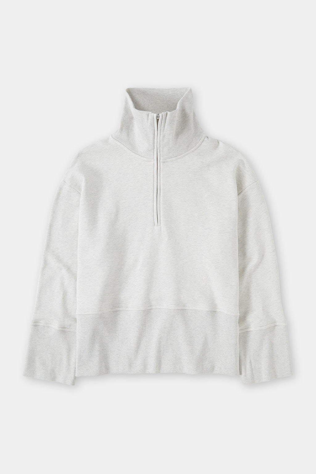 Camiseta Half Zip Longsleeve - Black - Mujer