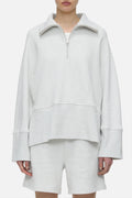 Camiseta Half Zip Longsleeve - Black - Mujer