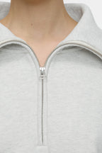 Camiseta Half Zip Longsleeve - Black - Mujer