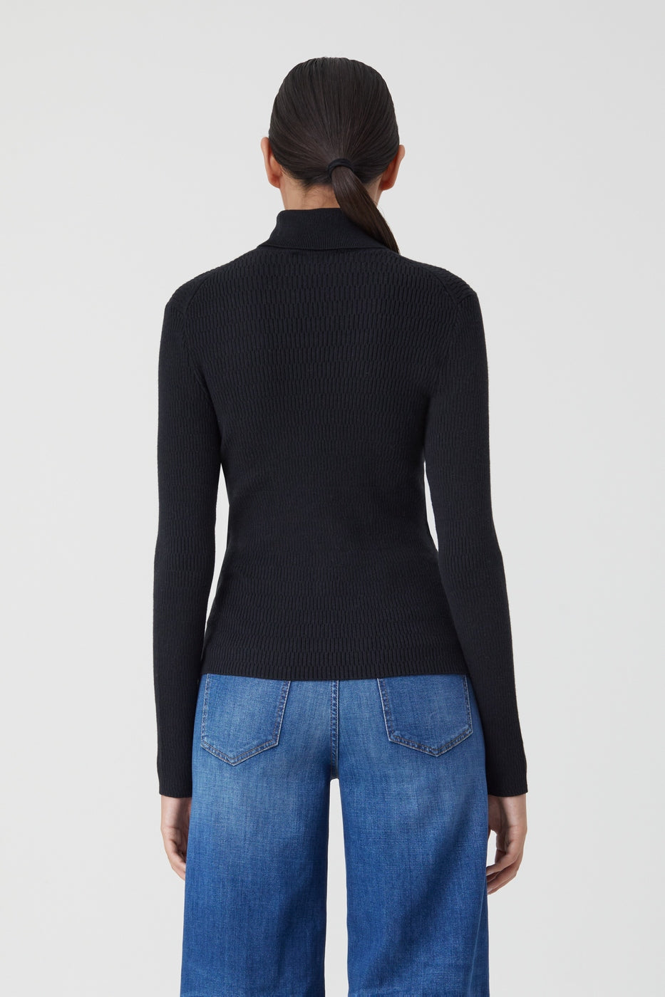 Closed - Turtle Neck Long Sleeve - Black - Women