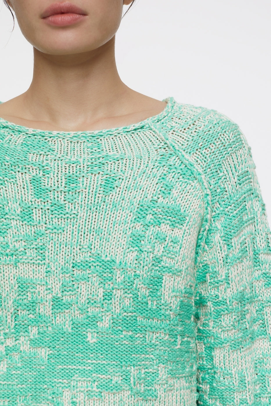 Crew Neck Long Sleeve - Green Kick - Femme