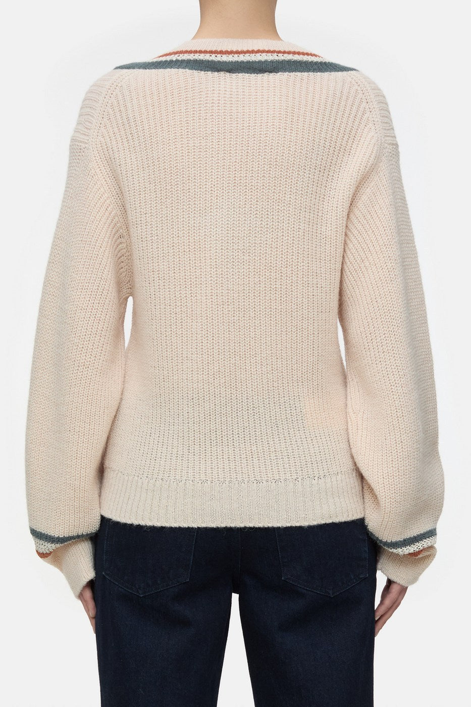 Deep V-Neck - Albicocca - Mujer