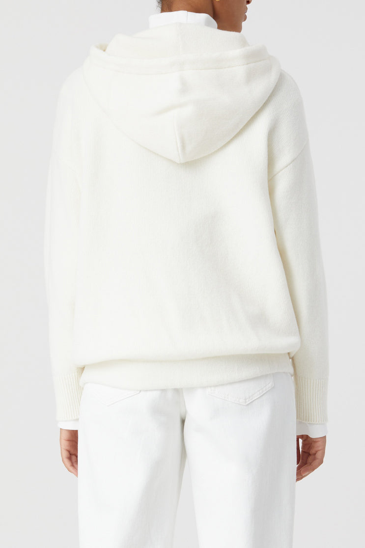 Hoody Manga Larga - Ivory - Mujer