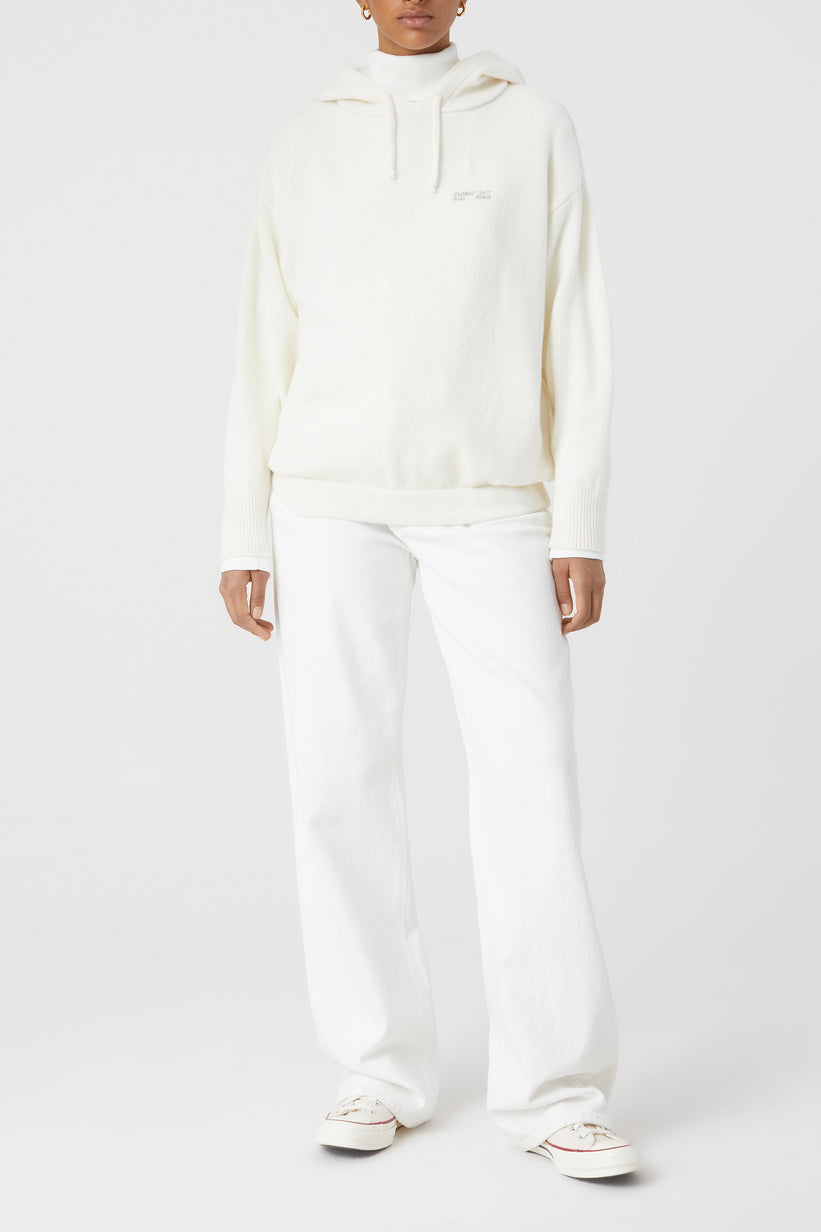 Hoody Manga Larga - Ivory - Mujer