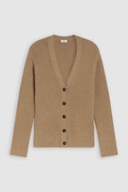 V Cardigan Long Sleeve - Dried Tabaco - Mujer