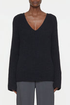 Closed - V Neck Long Sleeve - Black - Women