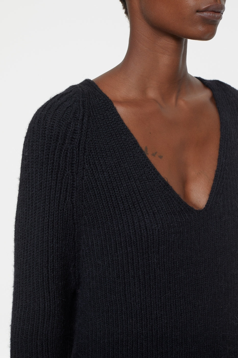 Closed - V Neck Long Sleeve - Black - Women