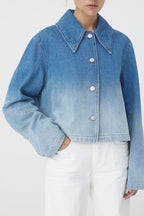 Chaqueta Corta - Mid Blue - Mujer