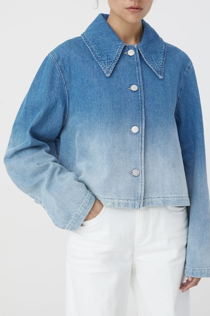 Chaqueta Corta - Mid Blue - Mujer