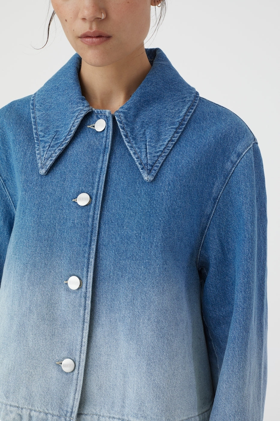 Chaqueta Corta - Mid Blue - Mujer