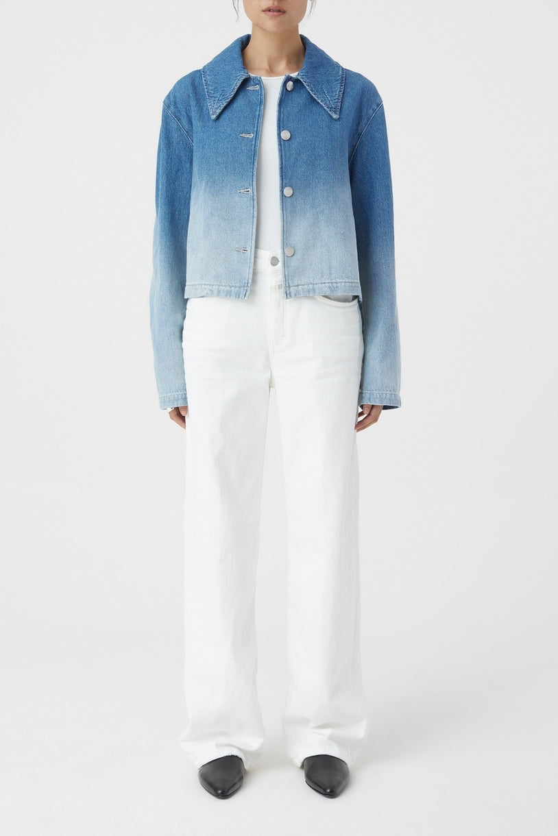 Chaqueta Corta - Mid Blue - Mujer