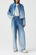 Chaqueta Corta - Mid Blue - Mujer