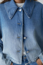 Chaqueta Corta - Mid Blue - Mujer