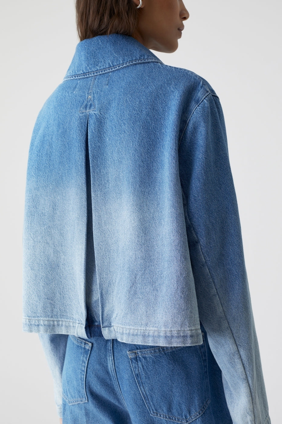 Chaqueta Corta - Mid Blue - Mujer
