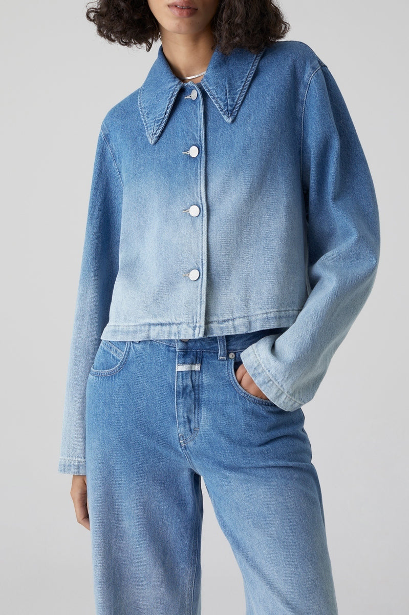 Chaqueta Corta - Mid Blue - Mujer