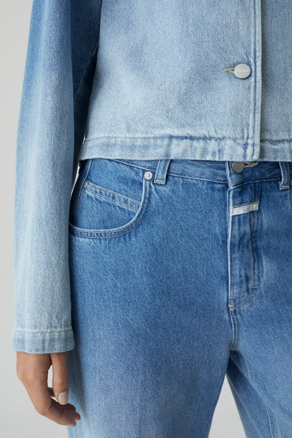 Chaqueta Corta - Mid Blue - Mujer
