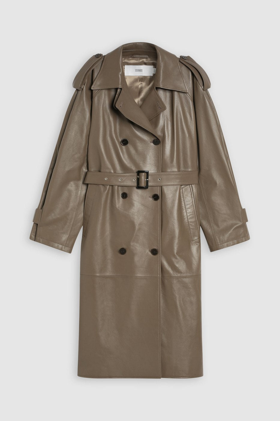 Leather Trench - Old Pine - Femme
