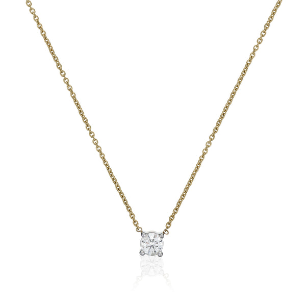 Collar “Brillant D’Amour” D0.33/1 Oro amarillo 750/1000 - Oro amarillo 750/1000
