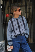 Blouse Margaux Carreaux Marine
