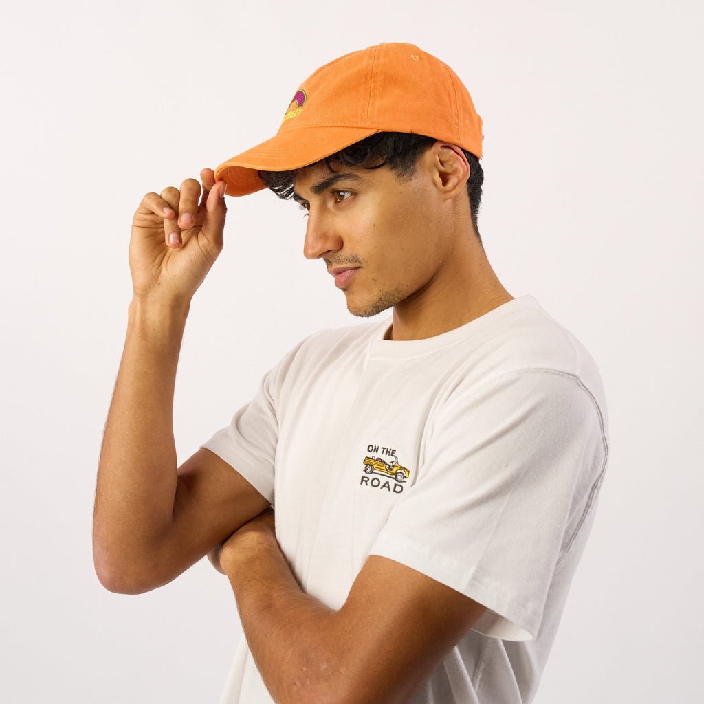 Gorra De 100 % Algodón - Naranja