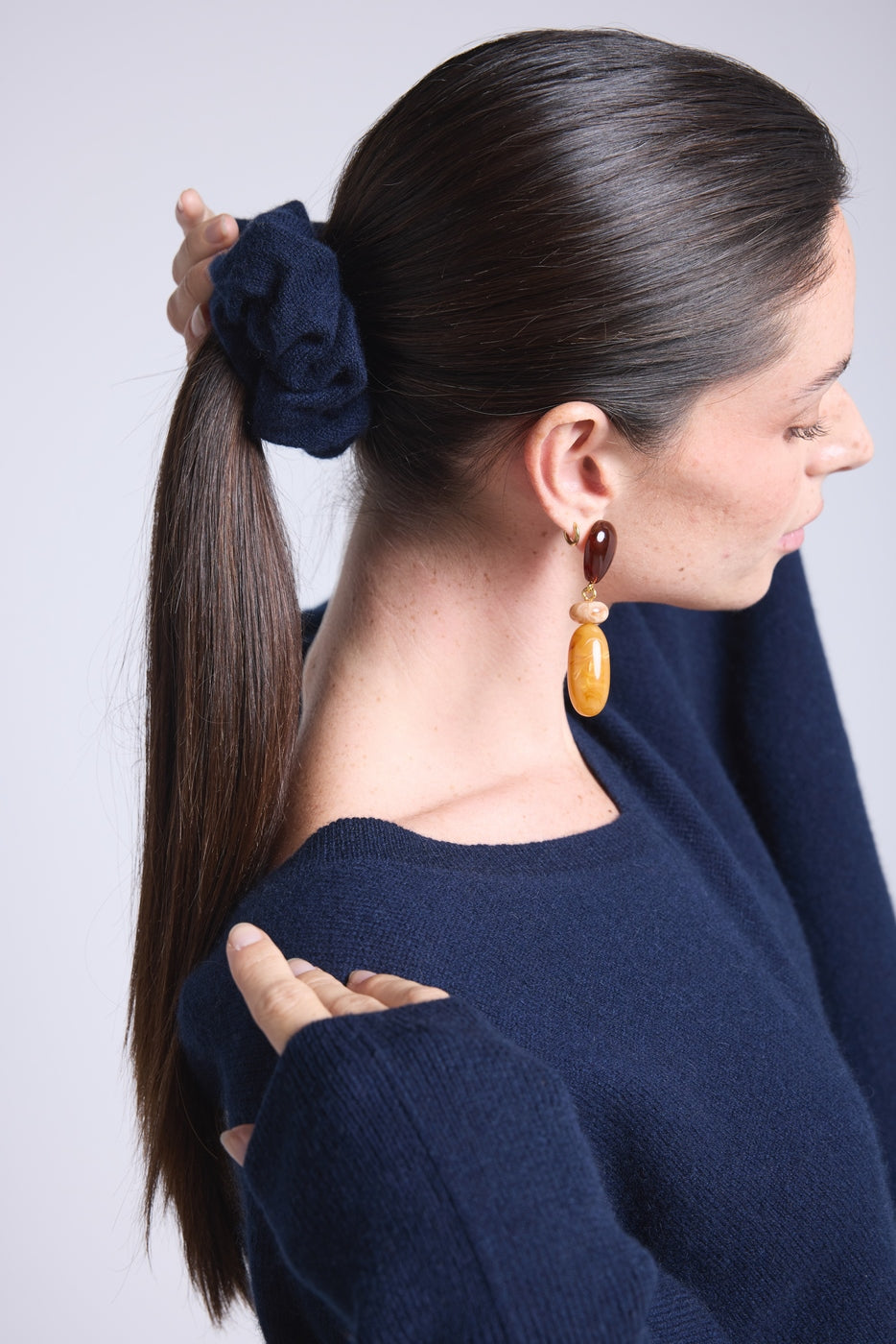 Coletero para el cabello Cachou - Azul marino - Mujer