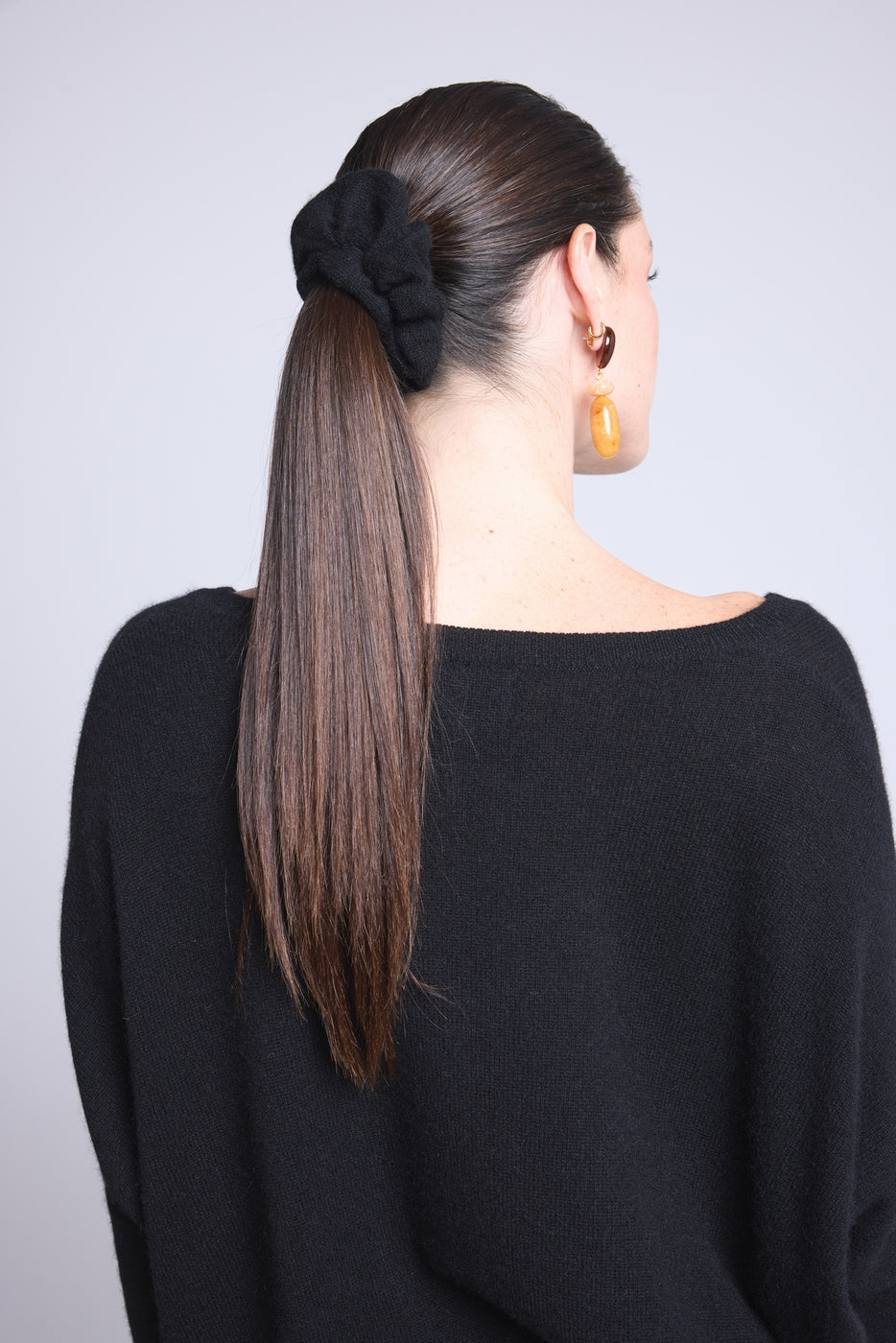 Scrunchie para el cabello Cachou - Negro - Mujer