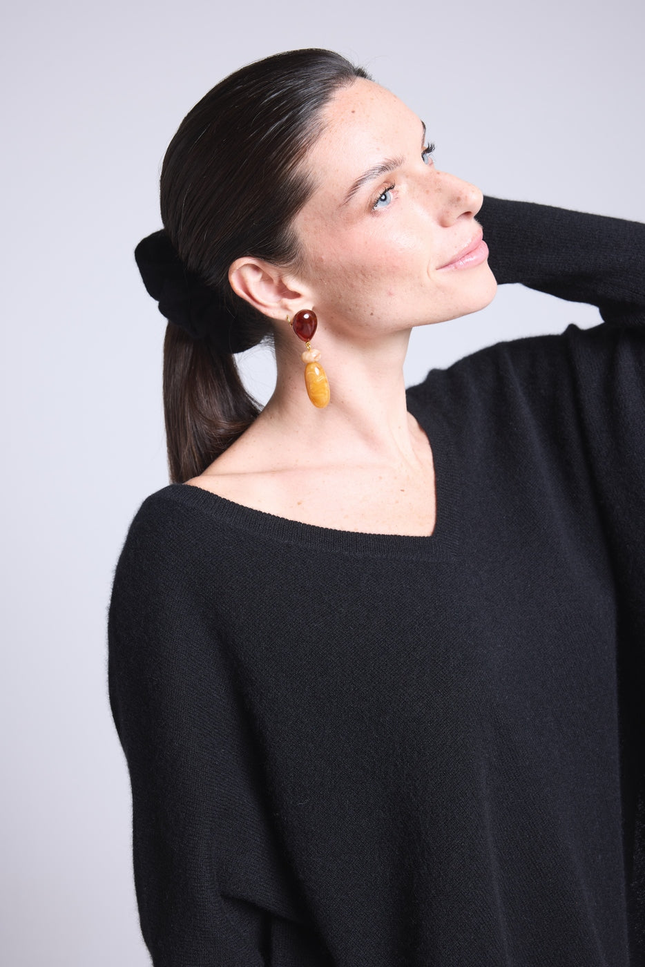 Scrunchie para el cabello Cachou - Negro - Mujer