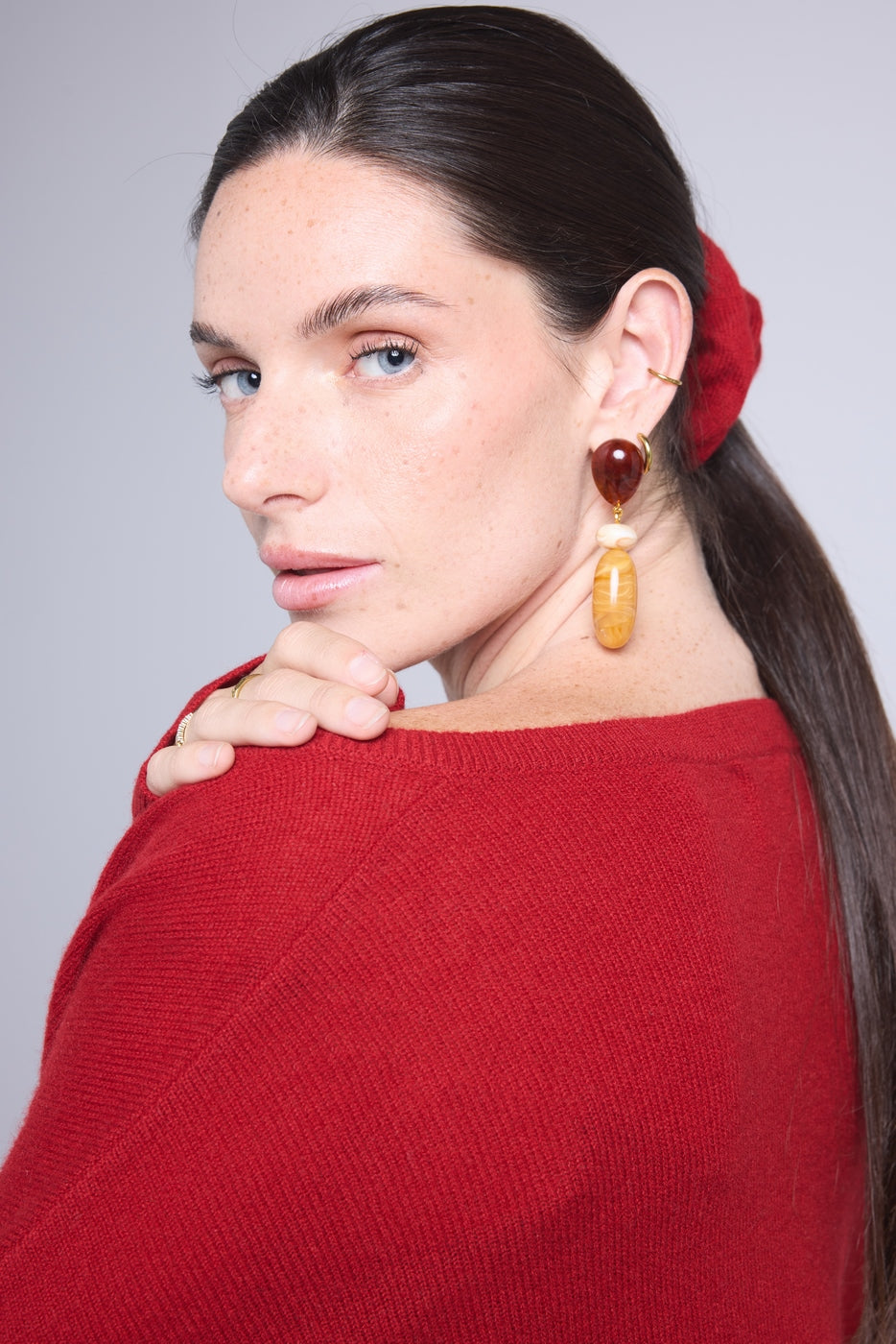 Coletero para el cabello Cachou - Rojo burdeos - Mujer