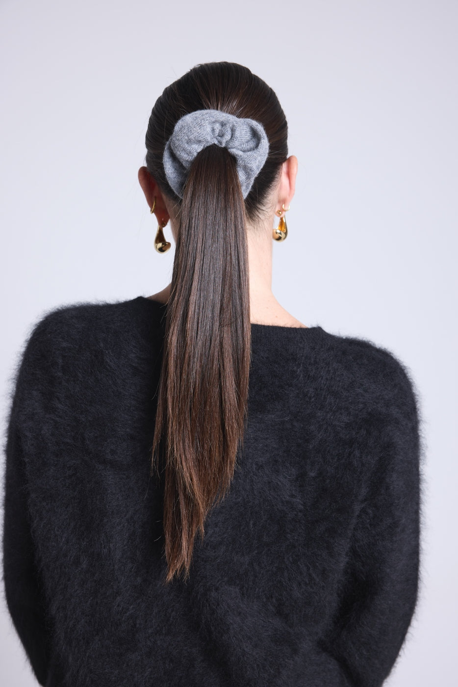 Scrunchie para el cabello Cachou - Gris oscuro - Mujer
