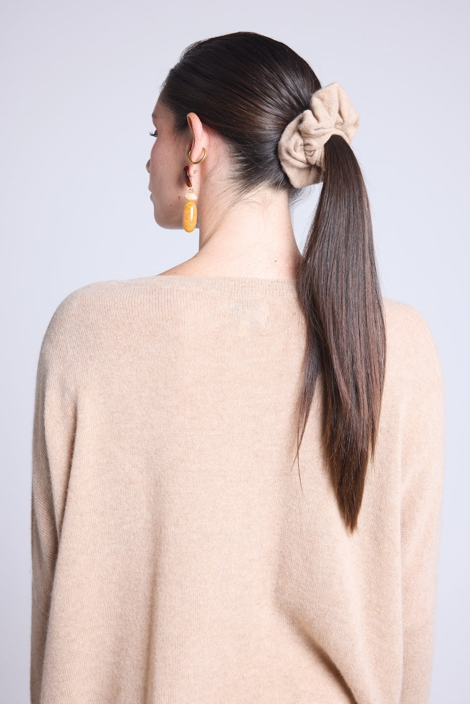 Scrunchie para el cabello Cachou - Beige crema - Mujer
