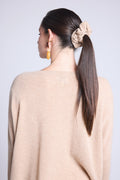 Scrunchie para el cabello Cachou - Beige crema - Mujer