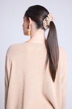 Scrunchie para el cabello Cachou - Beige crema - Mujer