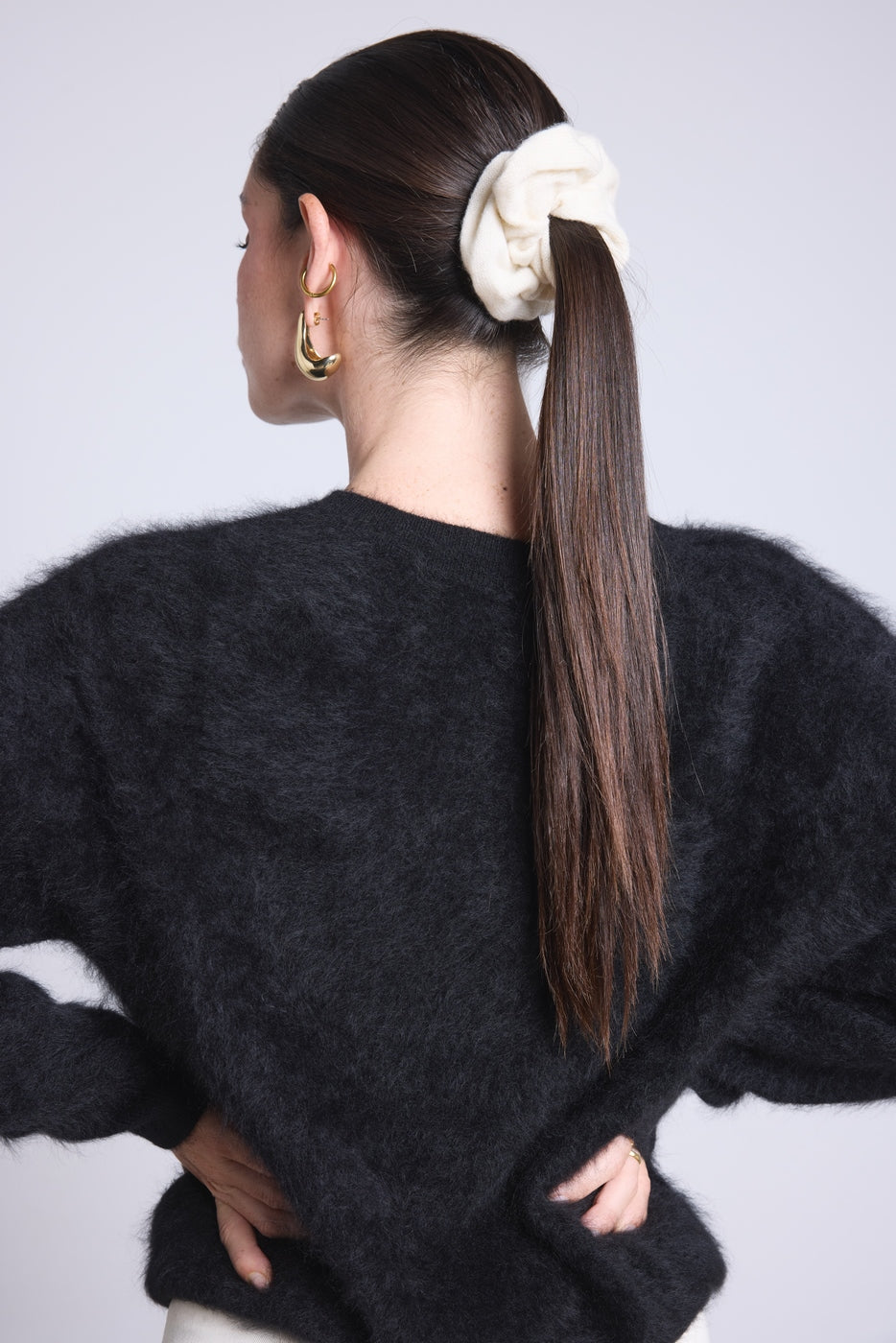 Scrunchie para el pelo Cachou - Blanco - Mujer